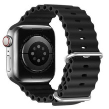 Dux Ducis Apple Silicone Strap for Apple Watch 42 / 44 / 45 / 46 / 49MM Black