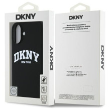 DKNY DKNY silikoninis baltas spausdinto logotipo „MagSafe iPhone 16“ dėklas – juodas DKNY DKNY silikoninis baltas spausdinto logotipo „MagSafe iPhone 16“ dėklas – juodas