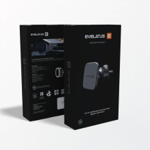 „Evelatus“ automobilio oro kondicionieriaus ventiliacijos laikiklis su „MagSafe C2+ KAC001“ juodas
