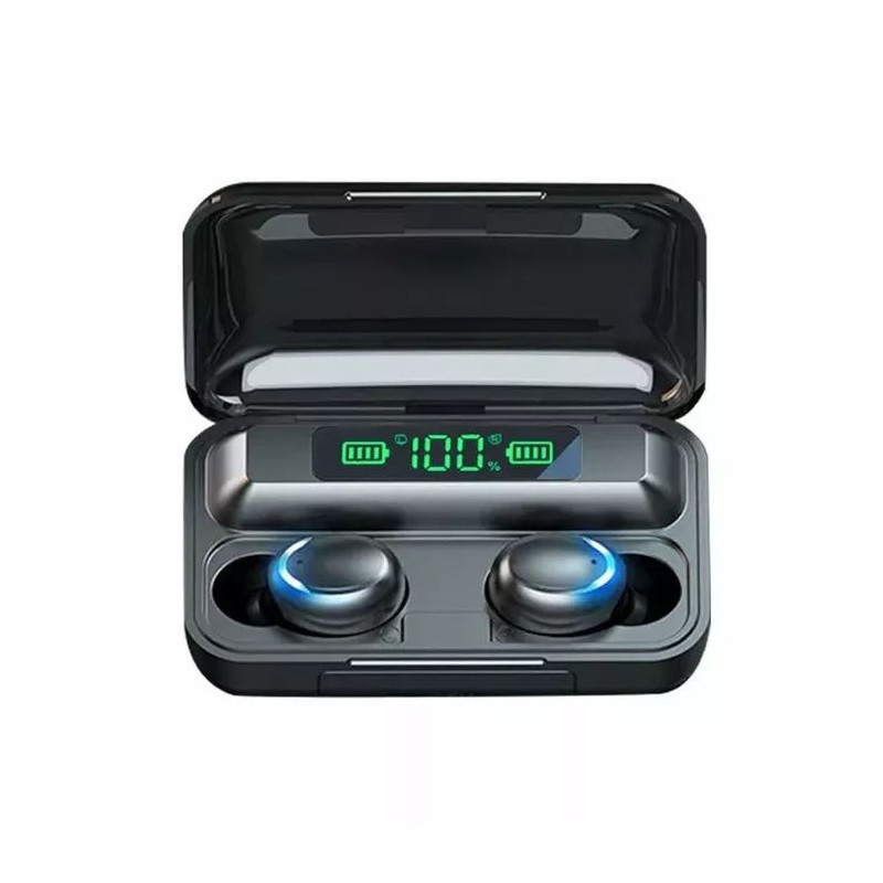 „WoW 5C Sport Leisure Super-Fit TWS Bluetooth 5.1“ stereo ausinės su HD mikrofonu, LED įkrovimu, USB
