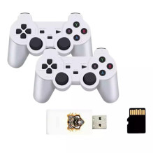 GameBox HY00 64bit Retro 20K Game 4K Hdmi stick console / Android Box x2 wireless controllers White