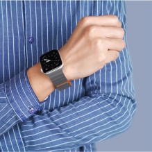 Dux Ducis Apple Magnetic Strap Watch Strap 7 / 6 / 5 / 4 / 3 / 2 / SE (41 / 40 / 38mm) Magnetic Grey Orange