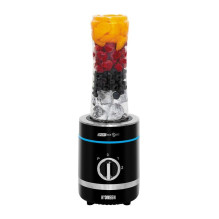 iLike SB1000 Sport Blender 300W Ice Crushing + Pulse Grinder &amp; 2x600ml Bottles LED BPA-Free Black