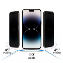 iLike Samsung GALAXY A26 5G Tempered Privacy Glass Black