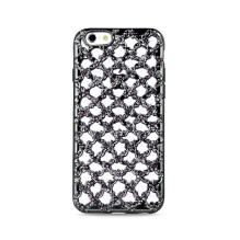 „GreenGo Samsung S7 G930“ gėlių deimantinis TPU juodas