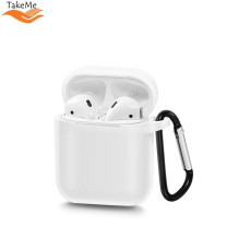 „TakeMe Apple“ itin plonas minkštas silikoninis apsauginis dėklas „AirPods“ ausinėms, baltas