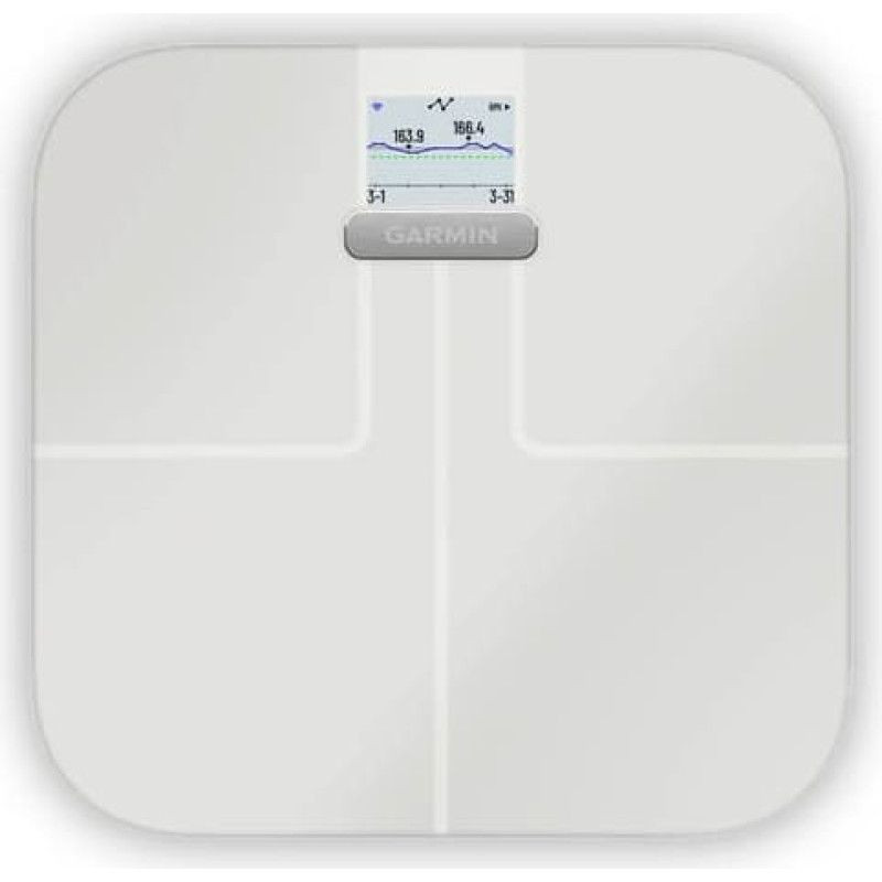 Garmin Index S2 išmaniosios svarstyklės, baltos
