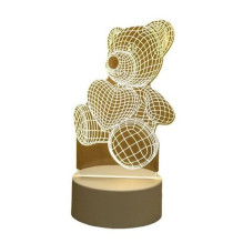 „Elight ILU“ 3D iliuzijos LED naktinė lempa su futbolo kamuoliu, įvairiaspalvė šviesa (25 x 15 cm), maitinama USB