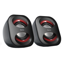 Hama Sonic Mobil 183 Notebook Speaker Black Red