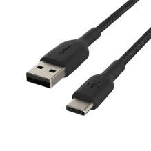 Belkin BOOST CHARGE USB-A to USB-C Cable, Braided, 2M Black Belkin BOOST CHARGE USB-A to USB-C Cable, Braided, 2M Black