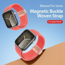 „Dux Ducis DUX DUCIS MIXTURE PRO“ tamprus pintas dirželis „Apple Watch 38 / 40 / 41 mm“, guavos spalvos „Dux Ducis DUX DUCIS MIXTURE PRO“ tamprus pintas dirželis „Apple Watch 38 / 40 / 41 mm“, guavos spalvos