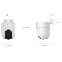 EZVIZ EZVIZ H8C CS-H8C „Wi-Fi“ lauko panoraminė ir pakreipta kamera balta