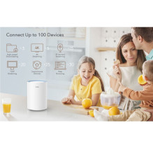 „Cudy M1300 MeshPoint AC1200“ gigabito „WiFi Mesh“ sistema, dviejų dažnių, 2x gigabito LAN, VPN, WPA3, balta