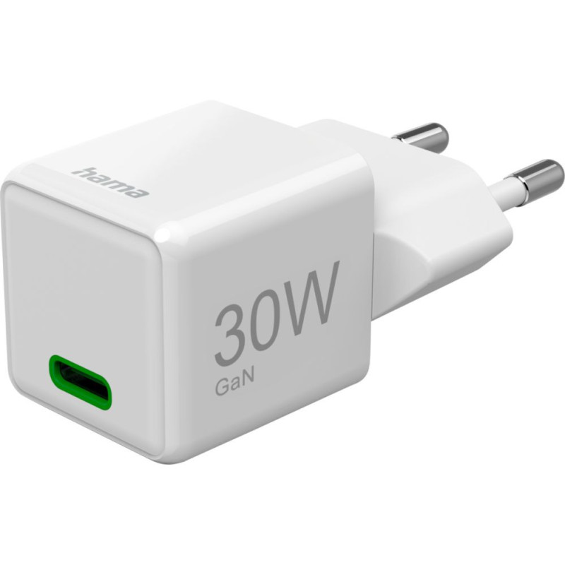 Hama Mini USB-C Super įkroviklis 30W PD baltas