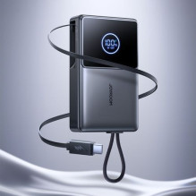 „Joyroom JR-PR1“ 10000mAh 22,5W išorinė baterija su integruotu ištraukiamu USB-C laidu, juoda „Joyroom JR-PR1“ 10000mAh 22,5W išorinė baterija su integruotu ištraukiamu USB-C laidu, juoda