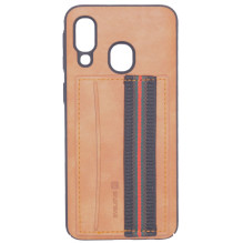 „Evelatus Samsung A40 Cubit“ plastikinis rudas
