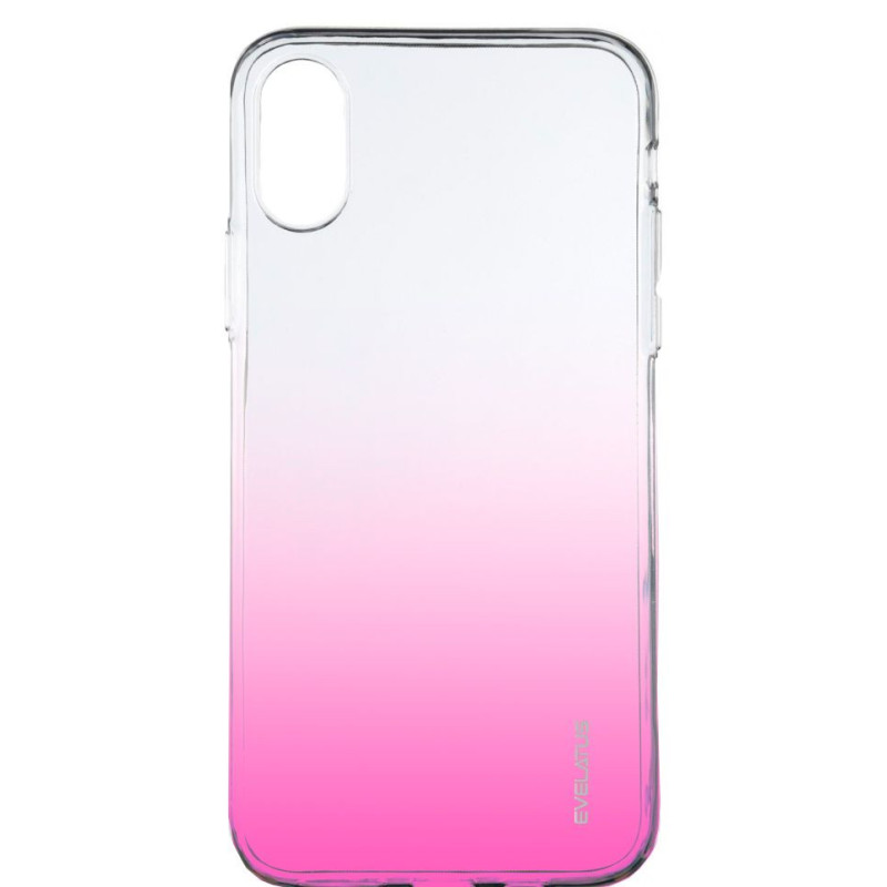 „Evelatus Apple iPhone XR“ gradientinis TPU dėklas, rožinis, raudonas