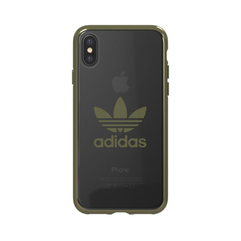 Adidas Apple iPhone X / Xs OR Clear Case Green