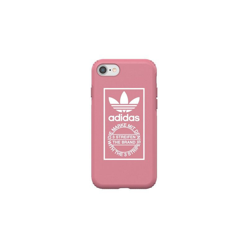 „Adidas“ dėklas Apple iPhone 7 / 8 telefonui „Snap Case“, rožinis