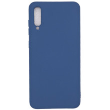 „Evelatus“ „Samsung Galaxy A70 Nano“ silikoninis dėklas, minkštas lietimui, tamsiai mėlynas