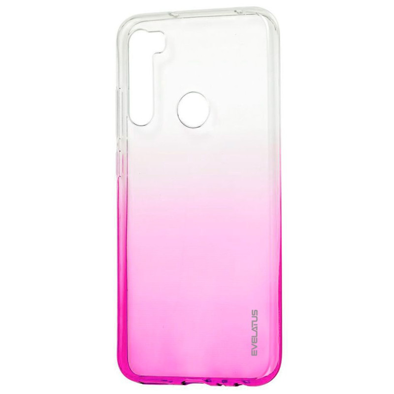 Evelatus Xiaomi Xiaomi Redmi Note 8 / Redmi Note 8 2021 gradientinis TPU dėklas rožinės raudonos spalvos