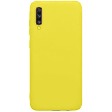 „Evelatus“ „Samsung Galaxy A70 Nano“ silikoninis dėklas, minkštas lietimui, geltonas