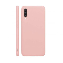 Evelatus Samsung Galaxy A70 Nano Silicone Case Soft Touch TPU Beige