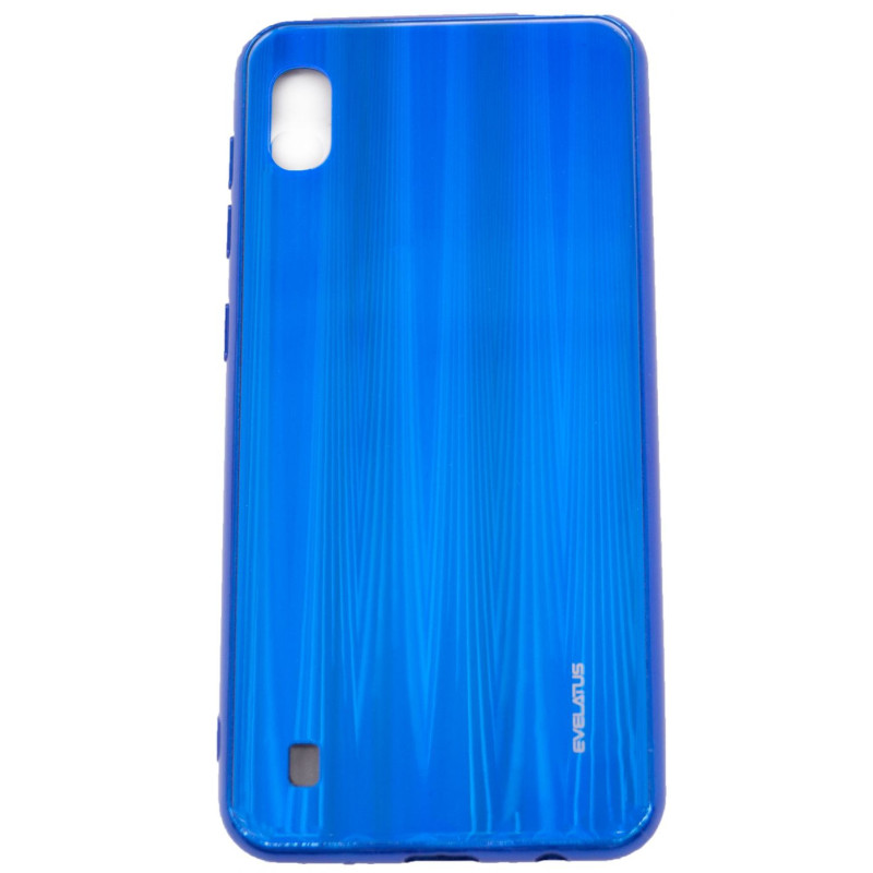 Evelatus Samsung Galaxy A10 Water Ripple Full Color Electroplating Tempered Glass Blue