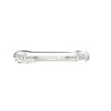 Evelatus Samsung A40 Silicone Transparent with Necklace TPU Strap Silver