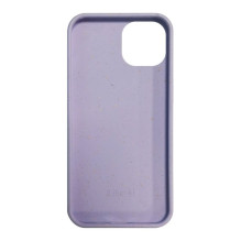 iLike Apple iPhone 14 silikoninis plastikinis dėklas, ekologiškas, spausdintas, gėlės formos, violetinis