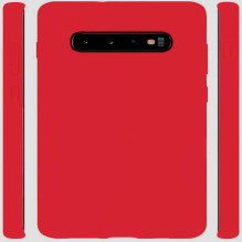 Evelatus Samsung Galaxy S10 Nano Silicone Case Soft Touch TPU Red