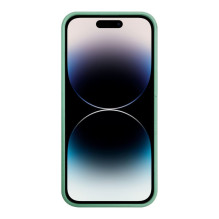 iLike Apple iPhone 14 Pro Silicone plastic case Eco Print Design Flower Green