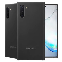 Samsung Galaxy Note 10 silikoninis dėklas, juodas Samsung Galaxy Note 10 silikoninis dėklas, juodas