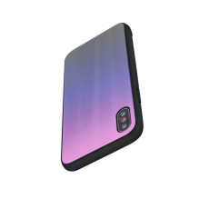 iLike Apple iPhone XR Aurora Glass case Pink-Black iLike Apple iPhone XR Aurora Glass case Pink-Black