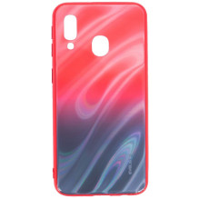 „Evelatus“ „Samsung Galaxy A40“ grūdinto stiklo dėklas su vandens ripple gradiento spalva, apsaugantis nuo sprogimo, rau