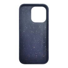 iLike Apple iPhone 14 Pro MaxSilicone plastic case Eco Print Design Blue