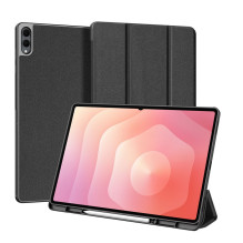 „Dux Ducis Galaxy Tab S11 Ultra Domo“ serijos trijų dalių sulankstomas stovas, PU odos planšetinio kompiuterio dėklas, j „Dux Ducis Galaxy Tab S11 Ultra Domo“ serijos trijų dalių sulankstomas stovas, PU odos planšetinio kompiuterio dėklas, j