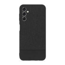 iLike Samsung Galaxy A14 5G Plastic Leather Back Cover Black