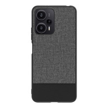 iLike Xiaomi Redmi Note 12 / Poco X5 Plastic Leather Back Cover Gray