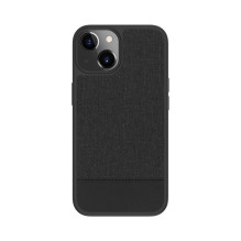 „iLike Apple iPhone 14“ plastikinis odinis galinis dangtelis, juodas „iLike Apple iPhone 14“ plastikinis odinis galinis dangtelis, juodas