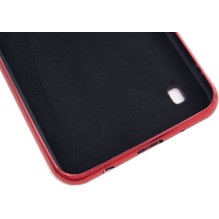 Evelatus Samsung Galaxy A10 Water Ripple Full Color Electroplating Tempered Glass Case Red
