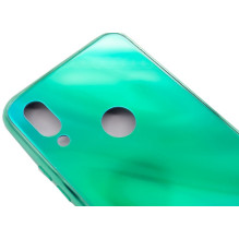 Evelatus Xiaomi Redmi 7 Water Ripple Full Color Electroplating Tempered Glass Case Green