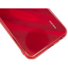 „Evelatus Xiaomi Redmi 8“ vandens spalvos, galvanizuoto grūdinto stiklo, raudonas dėklas