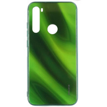 „Evelatus Xiaomi Redmi Note 8“ / „Redmi Note 8 2021“ grūdinto stiklo dėklas su vandens bangavimu, žalias, galvanizuoto s