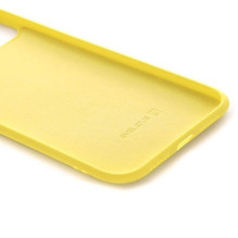 „Evelatus Apple iPhone 11 Pro Max“ silikoninis dėklas, minkštas lietimui, geltonas, su nano technologija