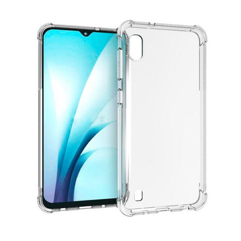 „Evelatus“ Samsung Galaxy A10 apsauginis silikoninis dėklas, atsparus smūgiams, TPU, skaidrus