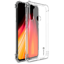 „Evelatus Xiaomi Redmi Note 8 / Redmi Note 8 2021“ karinis smūgiams atsparus silikoninis dėklas TPU skaidrus
