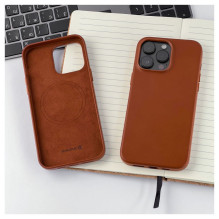 Evelatus Apple iPhone 14 Pro Max Genuine Leather case with MagSafe Brown