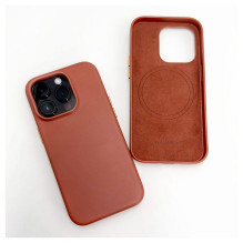 Evelatus Apple iPhone 14 Pro Max Genuine Leather case with MagSafe Brown
