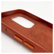 Evelatus Apple iPhone 14 Pro Max Genuine Leather case with MagSafe Brown